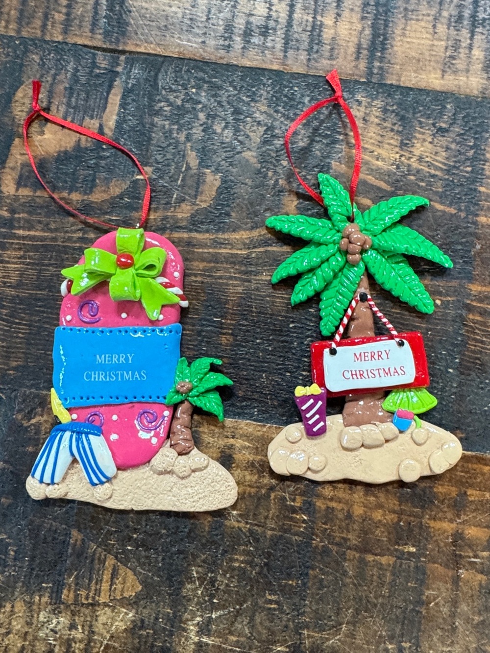 Holiday Beach Ornament Set